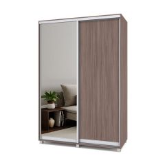 РОЛАНД Шкаф-купе с зеркалом Шимо темный (600*1500) Р652 в Уфе - ufa.mebel24.online | фото