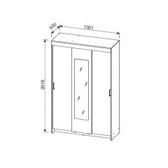Шкаф-купе ШКП 2 (Венге/Ясень Анкор светлый) в Уфе - ufa.mebel24.online | фото 4