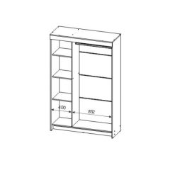 Шкаф-купе ШКП 2 (Венге/Ясень Анкор светлый) в Уфе - ufa.mebel24.online | фото 3