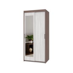 ТОМАС Шкаф-купе с зеркалом Шимо темный/светлый Т22 в Уфе - ufa.mebel24.online | фото