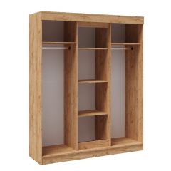 Шкаф-купе ТВИСТ Белый/Дуб юкон в Уфе - ufa.mebel24.online | фото 2