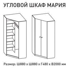 Шкаф угловой Мария 880*880 (ЛДСП 1 кат.) в Уфе - ufa.mebel24.online | фото 2