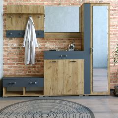 Шкаф ун-й с зеркалом НКМ Бостон Секция 5 в Уфе - ufa.mebel24.online | фото 2