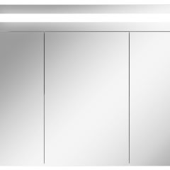 Шкаф-зеркало Аврора 90 с подсветкой LED Домино (DV8011HZ) в Уфе - ufa.mebel24.online | фото 4