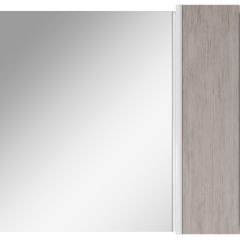 Шкаф-зеркало Uno 80 Дуб серый левый/правый Домино (DU1504HZ) в Уфе - ufa.mebel24.online | фото 5