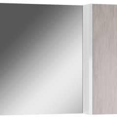 Шкаф-зеркало Uno 80 Дуб серый левый/правый Домино (DU1504HZ) в Уфе - ufa.mebel24.online | фото