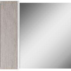 Шкаф-зеркало Uno 80 Дуб серый левый/правый Домино (DU1504HZ) в Уфе - ufa.mebel24.online | фото 2