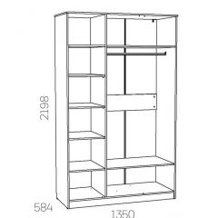 НМ 040.33 Х Шкаф для одежды "Оливия" в Уфе - ufa.mebel24.online | фото 3