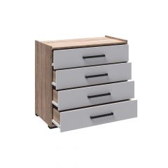 Спальня Соната Комод (Белый/Дуб сонома) в Уфе - ufa.mebel24.online | фото 2
