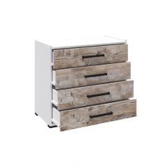 Спальня Соната Комод (Белый/Дуб юкон) в Уфе - ufa.mebel24.online | фото 2