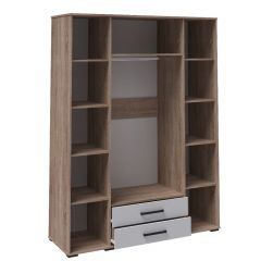 Спальня Соната Шкаф 4-х ств.и 2-мя ящ (Белый/Дуб сонома) в Уфе - ufa.mebel24.online | фото 2