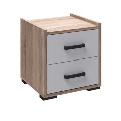 Спальня Соната Тумба прикроватная (дуб сонома/белый) в Уфе - ufa.mebel24.online | фото