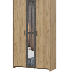 Спальный гарнитур МСП-1 (Дуб золотой/Камень темный) 1400 в Уфе - ufa.mebel24.online | фото 12