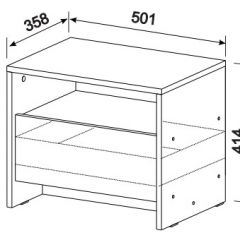 Спальный гарнитур МСП-1 (Ясень Анкор светлый) 1400 в Уфе - ufa.mebel24.online | фото 6