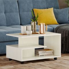 Стол журнальный "Bora-Bora" НМ 011.41 (Белый текстурный) в Уфе - ufa.mebel24.online | фото 2