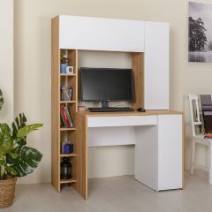 Стол компьютерный 12.71 Комфорт (Дуб Золотой CRAFT, Белая Аляска) в Уфе - ufa.mebel24.online | фото