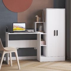 Стол компьютерный СКМ-1 ЛДСП Белый в Уфе - ufa.mebel24.online | фото