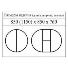 Стол круглый раздвижной Балет (массив белый) в Уфе - ufa.mebel24.online | фото 2