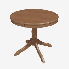 Стол круглый раздвижной на одной ноге Медведь (массив дуб) в Уфе - ufa.mebel24.online | фото