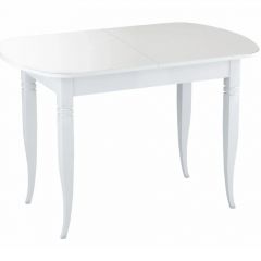 Стол раскладной со стеклом (опоры массив резной) "Хоста" в Уфе - ufa.mebel24.online | фото 3