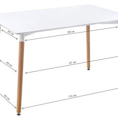 Стол деревянный Table 110 white / wood в Уфе - ufa.mebel24.online | фото 2