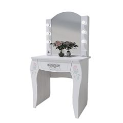Стол туалетный Розалия №12 + ПОДСВЕТКА (лиственница белая, омела) в Уфе - ufa.mebel24.online | фото