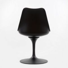 Стул Barneo N-8 Tulip style черный с черной подушкой в Уфе - ufa.mebel24.online | фото 3