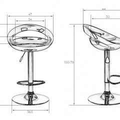 Стул барный DOBRIN DISCO LM-1010 (белый) в Уфе - ufa.mebel24.online | фото 2