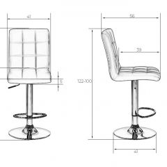 Стул барный DOBRIN KRUGER LM-5009 (белый) в Уфе - ufa.mebel24.online | фото 2