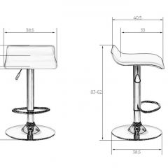 Стул барный DOBRIN TOMMY LM-3013 (черный) в Уфе - ufa.mebel24.online | фото