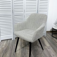 Стул BRANDY WZ2042-19 галечный серый фактурный велюр/ черный каркас М-City в Уфе - ufa.mebel24.online | фото 5