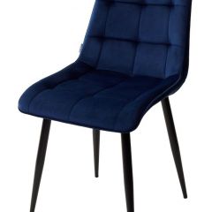 Стул CHIC BLUVEL-86 NAVY BLUE / черный каркас М-City в Уфе - ufa.mebel24.online | фото