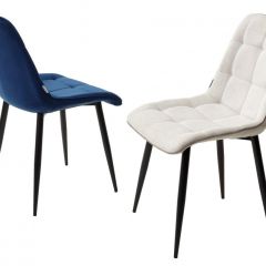 Стул CHIC BLUVEL-86 NAVY BLUE / черный каркас М-City в Уфе - ufa.mebel24.online | фото 2