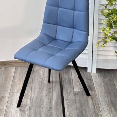Стул CHILLI-Q SQUARE Oracul 795 Синий, экокожа PU / черный каркас, М-City в Уфе - ufa.mebel24.online | фото 4