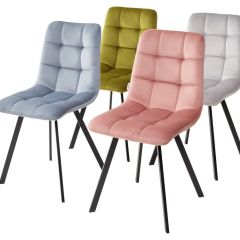 Стул CHILLI SQUARE BLUVEL-03 светло-серый, велюр / черный каркас М-City в Уфе - ufa.mebel24.online | фото 8