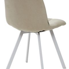 Стул CHILLI SQUARE UF860-01B бежевый, ткань/ белый каркас М-City в Уфе - ufa.mebel24.online | фото 2