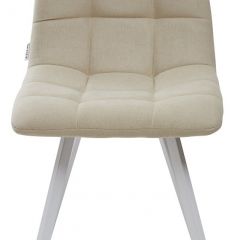 Стул CHILLI SQUARE UF860-01B бежевый, ткань/ белый каркас М-City в Уфе - ufa.mebel24.online | фото 3