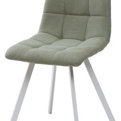 Стул CHILLI SQUARE UF860-11B мятный, ткань/ белый каркас М-City в Уфе - ufa.mebel24.online | фото