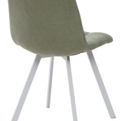 Стул CHILLI SQUARE UF860-11B мятный, ткань/ белый каркас М-City в Уфе - ufa.mebel24.online | фото 2