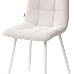 Стул CHILLI UF860-01B бежевый, ткань/белый каркас М-City в Уфе - ufa.mebel24.online | фото