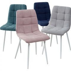 Стул CHILLI UF860-04B сиреневый, ткань/ белый каркас М-City в Уфе - ufa.mebel24.online | фото 2