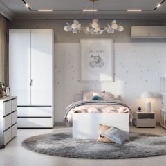 Токио Шкаф двухстворчатый с двумя ящиками в Уфе - ufa.mebel24.online | фото 3