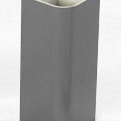 Угловое соединение для цоколя 90 гр. h150 мм (Алюминий, Белый, Черный, Сонома) в Уфе - ufa.mebel24.online | фото