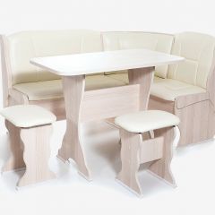 ОРХИДЕЯ Уголок кухонный (кожзам-Борнео крем) ясень в Уфе - ufa.mebel24.online | фото 2