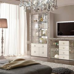 Зеркало большое Тиффани Premium черная/серебро (ТФ/02(П) в Уфе - ufa.mebel24.online | фото 2
