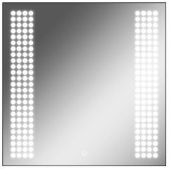 Зеркало Cosmo 70 black с подсветкой Sansa (SC1049Z) в Уфе - ufa.mebel24.online | фото 1