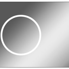 Зеркало Eclipse 90 black с подсветкой Sansa (SE1031Z) в Уфе - ufa.mebel24.online | фото