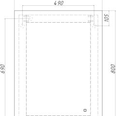Зеркало Каракас 800х600 с подсветкой Sansa (GL7042Z) в Уфе - ufa.mebel24.online | фото 8