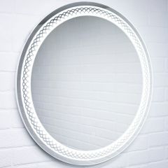 Зеркало Прая 700х700 с подсветкой Домино (GL7048Z) в Уфе - ufa.mebel24.online | фото 3