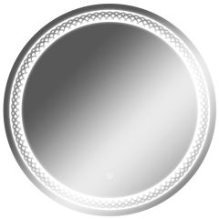 Зеркало Прая 700х700 с подсветкой Домино (GL7048Z) в Уфе - ufa.mebel24.online | фото